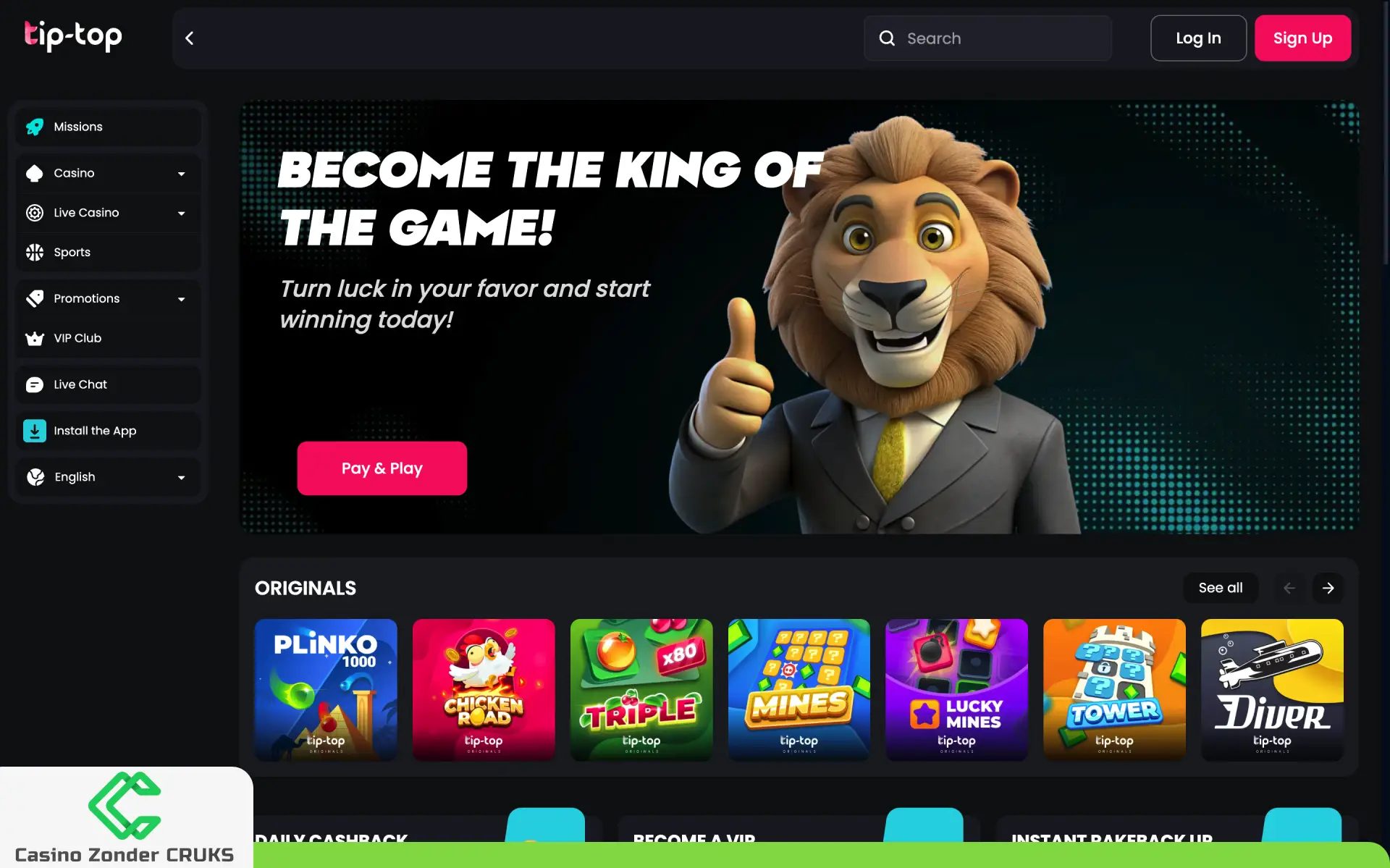 best casino zonder cruks