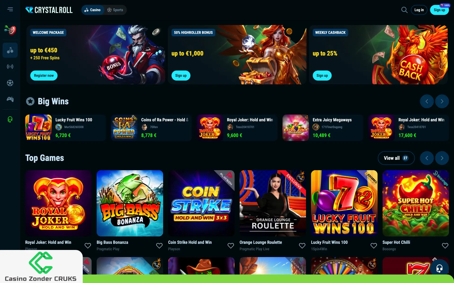 beste casino zonder cruks