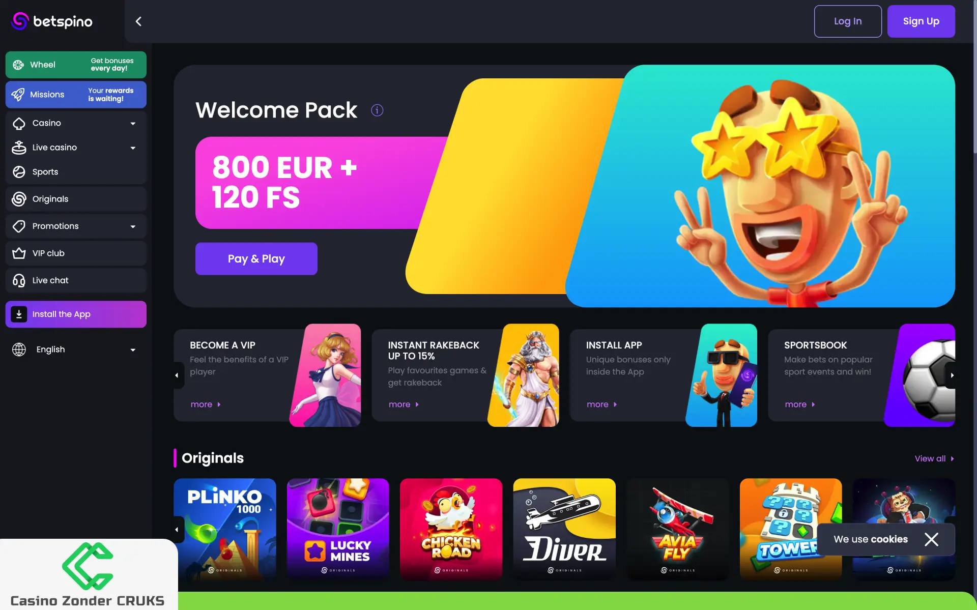 casino ideal zonder cruks