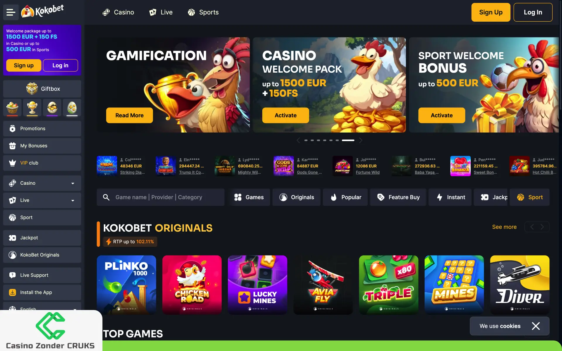 casino without cruks