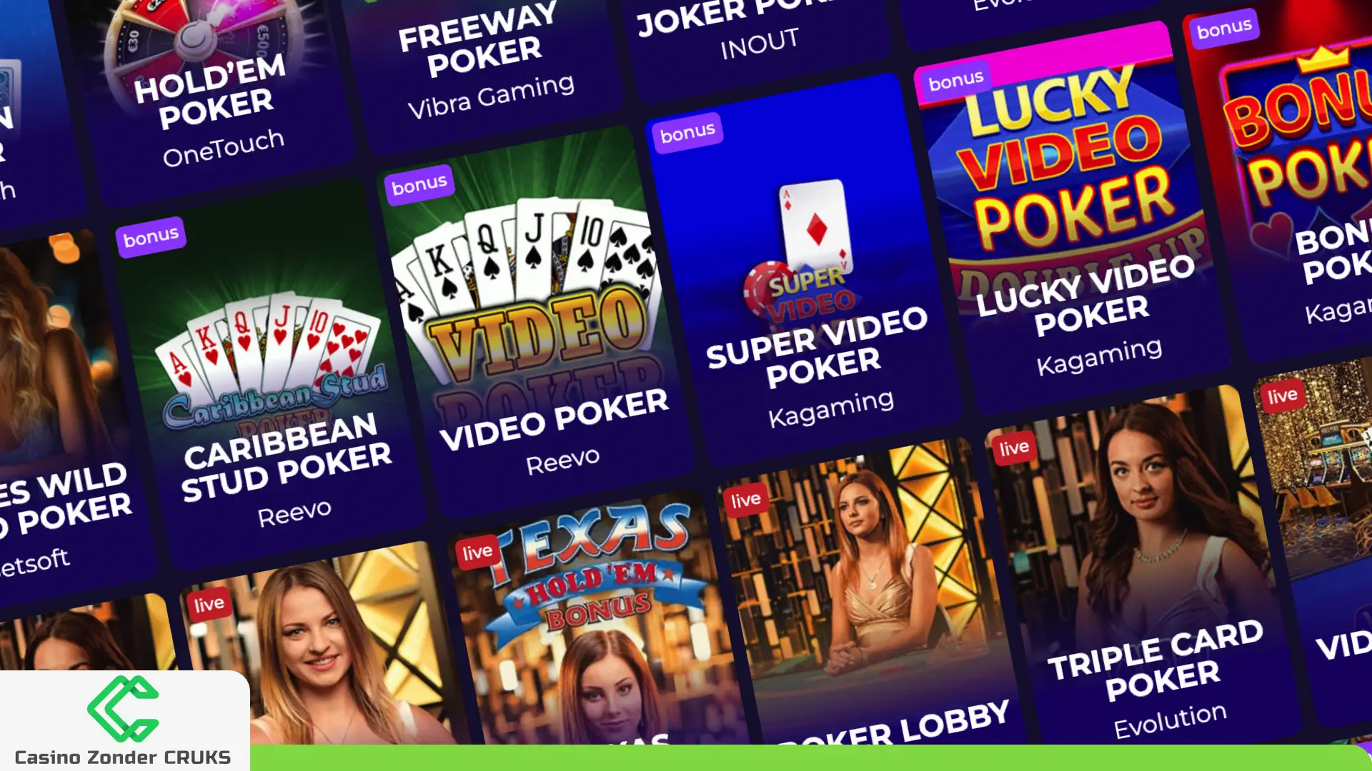 poker in casino zonder crucks